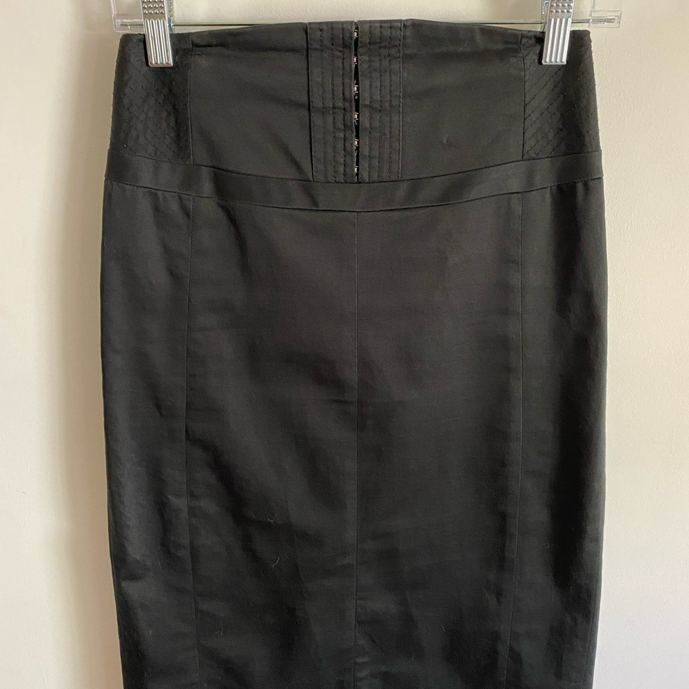 Express High‎ Waisted Black Pencil Skirt Corporate Goth Pin Up Rockabilly